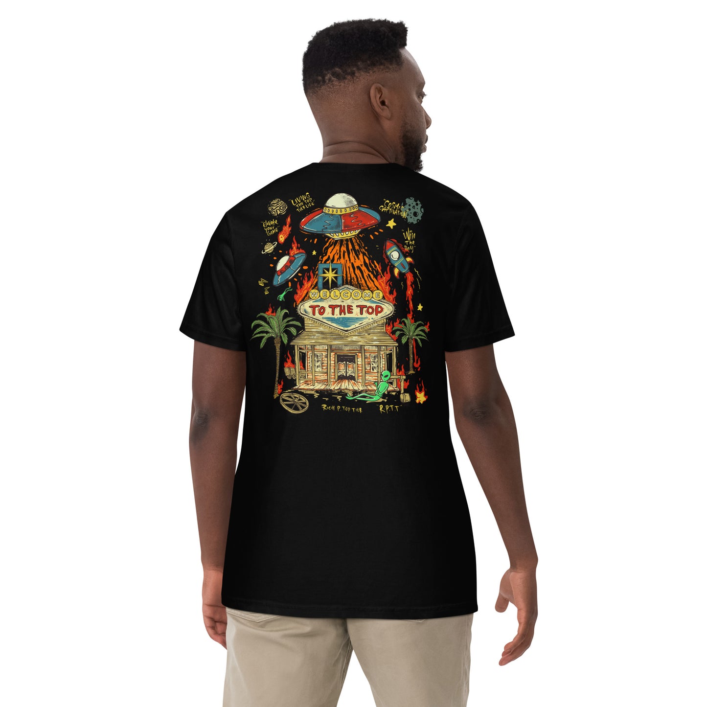 Cosmic Vibes: "Welcome to the Top" T-Shirt