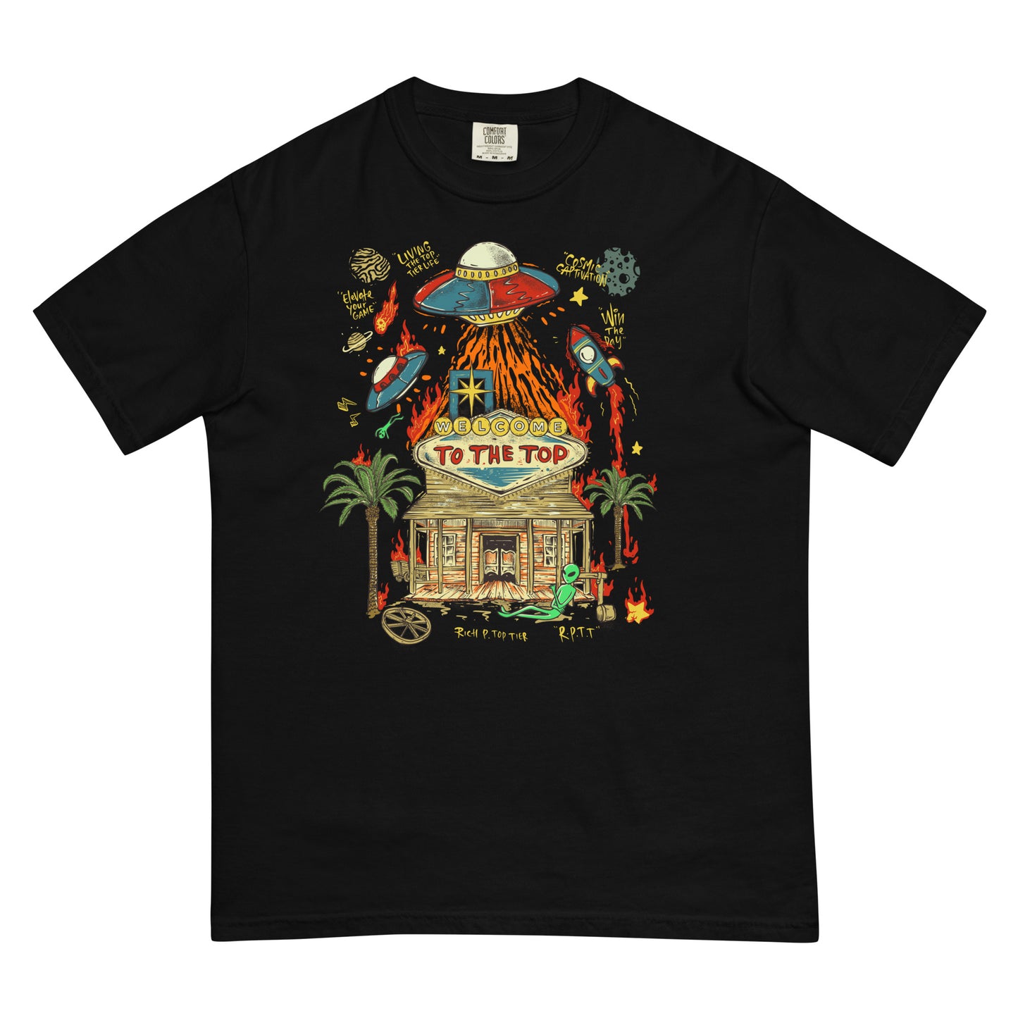 Cosmic Vibes: "Welcome to the Top" T-Shirt