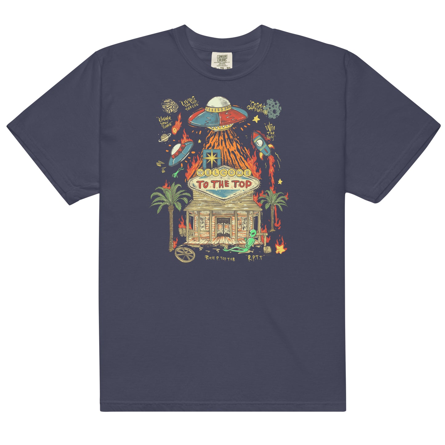 Cosmic Vibes: "Welcome to the Top" T-Shirt