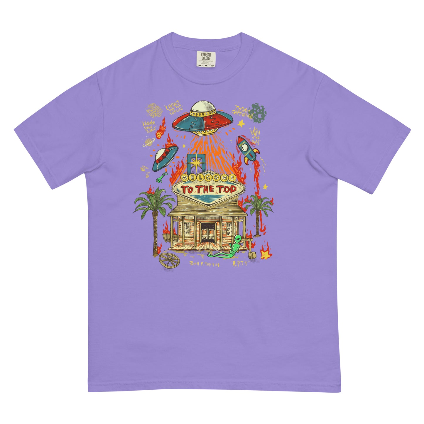 Cosmic Vibes: "Welcome to the Top" T-Shirt