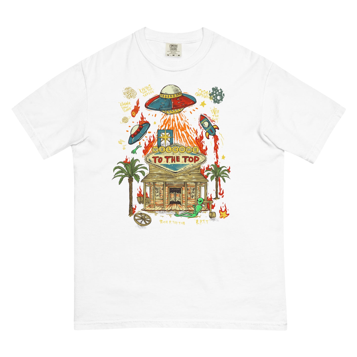 Cosmic Vibes: "Welcome to the Top" T-Shirt