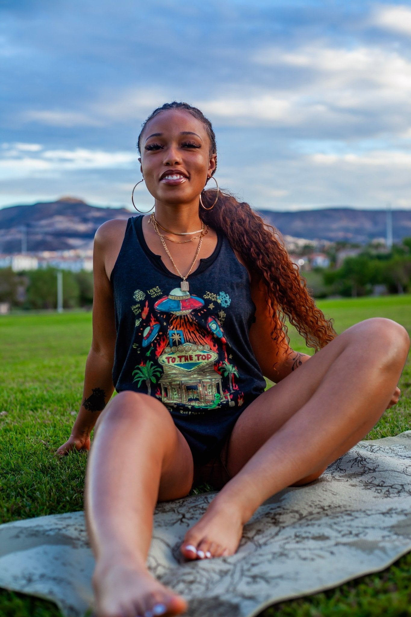 Cosmic Vibes: Women's Tank Top