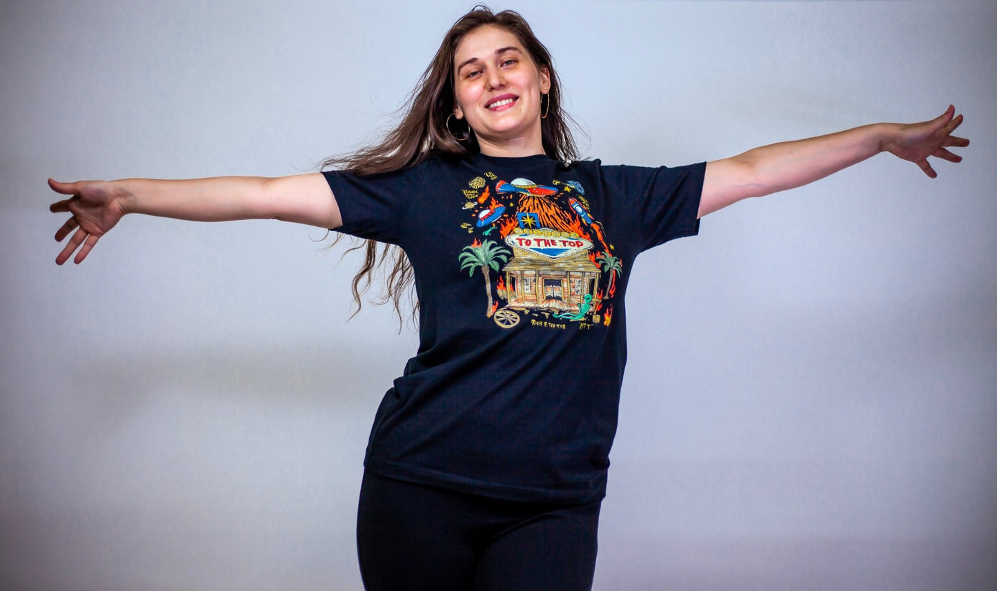 Cosmic Vibes: "Welcome to the Top" T-Shirt