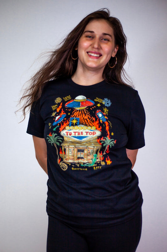 Cosmic Vibes: "Welcome to the Top" T-Shirt