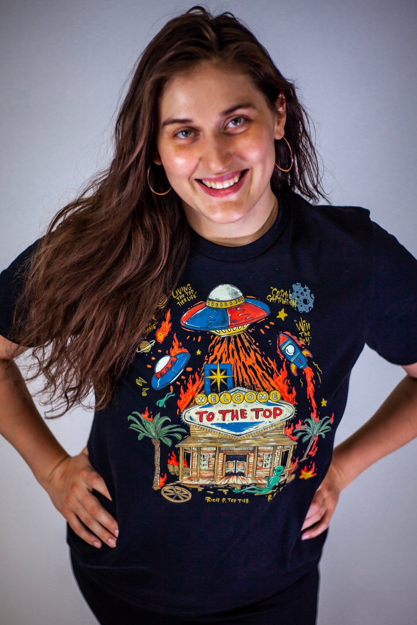 Cosmic Vibes: "Welcome to the Top" T-Shirt